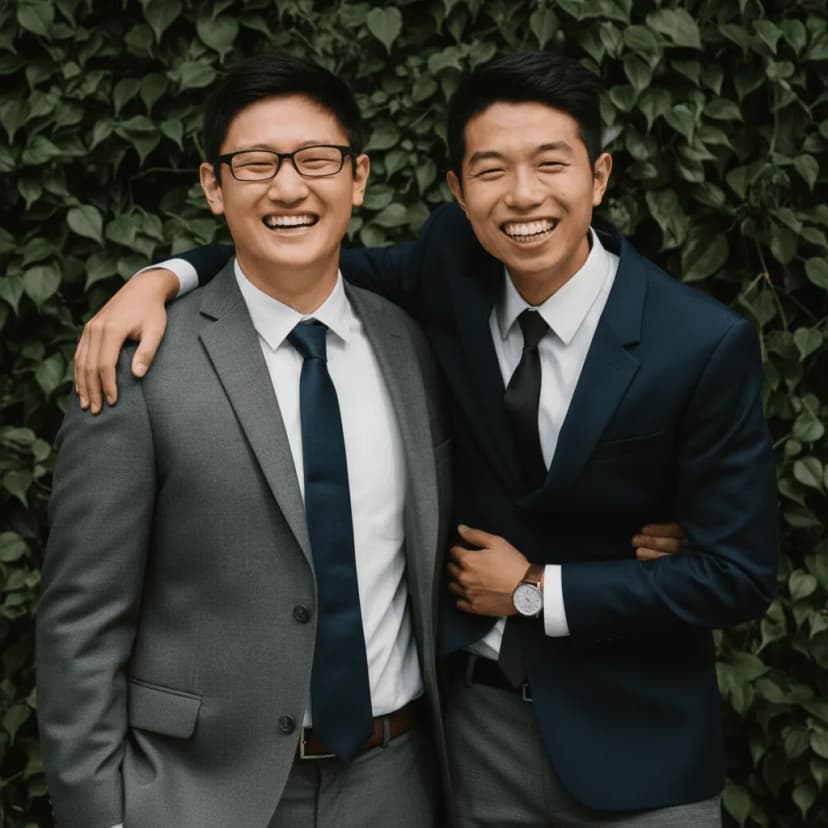 Glovio founders Daniel and Peter